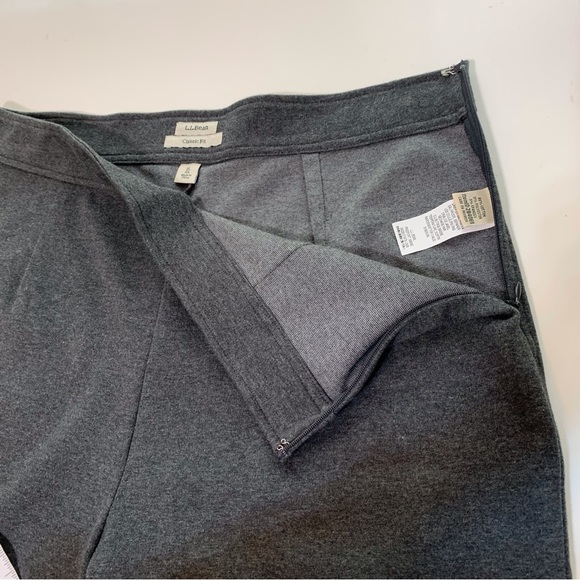 LL Bean Women's Size 16 Pants Classic Fit Straight Gray - Picture 9 of 11